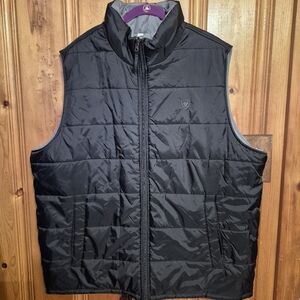 New Ariat Men's XXL Reversible Black/Gray Puffer Vest